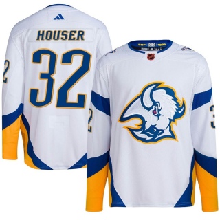 Youth Michael Houser Buffalo Sabres Adidas Reverse Retro 2.0 Jersey - Authentic White