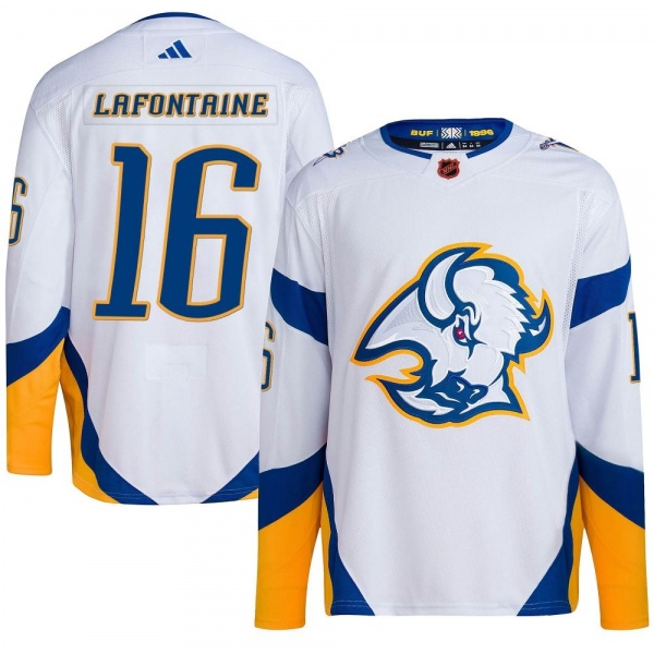 Youth Pat Lafontaine Buffalo Sabres Adidas Reverse Retro 2.0 Jersey - Authentic White