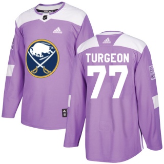 Youth Pierre Turgeon Buffalo Sabres Adidas Fights Cancer Practice Jersey - Authentic Purple
