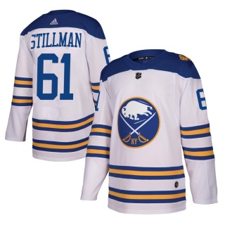 Youth Riley Stillman Buffalo Sabres Adidas 2018 Winter Classic Jersey - Authentic White