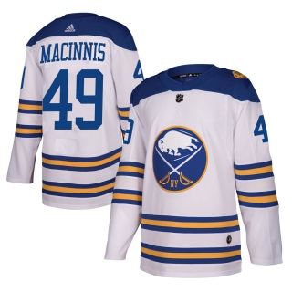 Youth Ryan MacInnis Buffalo Sabres Adidas 2018 Winter Classic Jersey - Authentic White