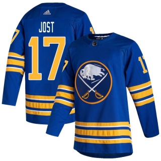 Youth Tyson Jost Buffalo Sabres Adidas 2020/21 Home Jersey - Authentic Royal