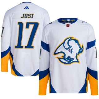 Youth Tyson Jost Buffalo Sabres Adidas Reverse Retro 2.0 Jersey - Authentic White