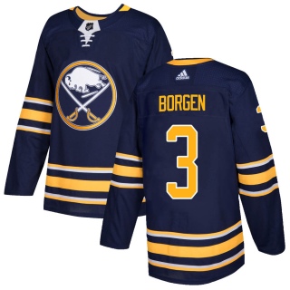 Youth William Borgen Buffalo Sabres Adidas Home Jersey - Authentic Navy